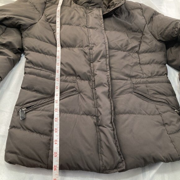 Esprit Women’s Quilted Zipper Front Brown Puffer Jacket Coat Size Us Small Warm! - Picture 6 of 12